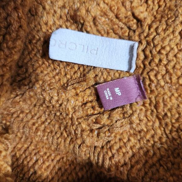 Anthropologie Pilcro Mock Cableknit Sweater Medium Petite - Picture 8 of 8